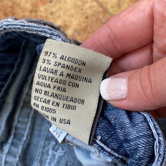 Women LA Idol USA Rhinestone Jeans Sz7 - Picture 6 of 9